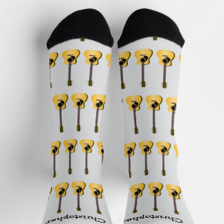 Acoustic Guitar Design Personalised Socks
