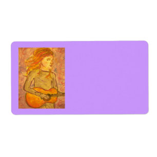 acoustic guitar drawing