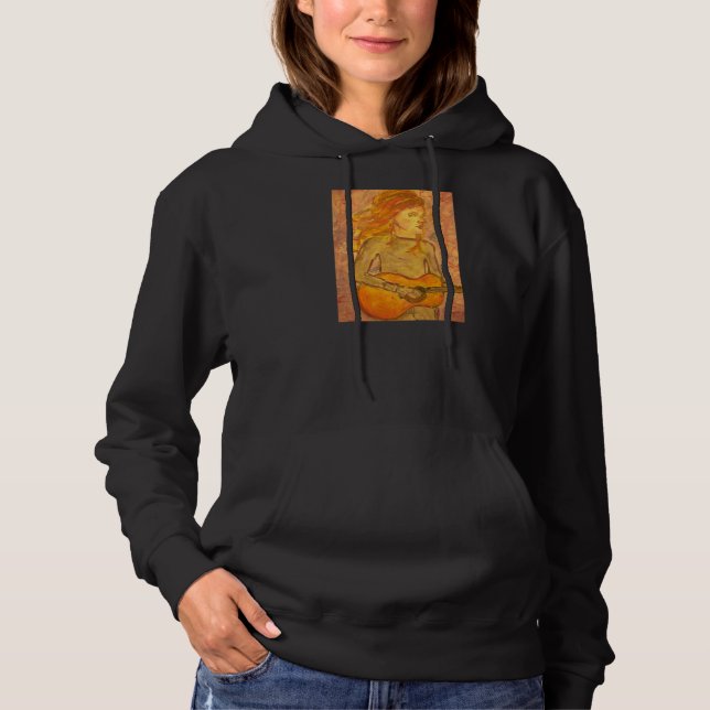 acoustic guitar drawing hoodie (Front)
