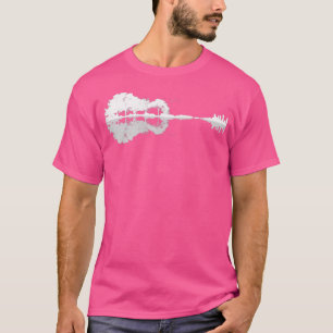 Acoustic Guitar Forest Nature Reflection Mirror Ga T-Shirt