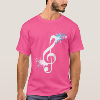 Acoustic Guitar Guitarist 	 Music Notes Musician G T-Shirt