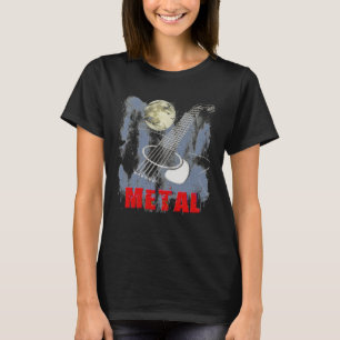 Acoustic Guitar Hard Rock Metal T-Shirt