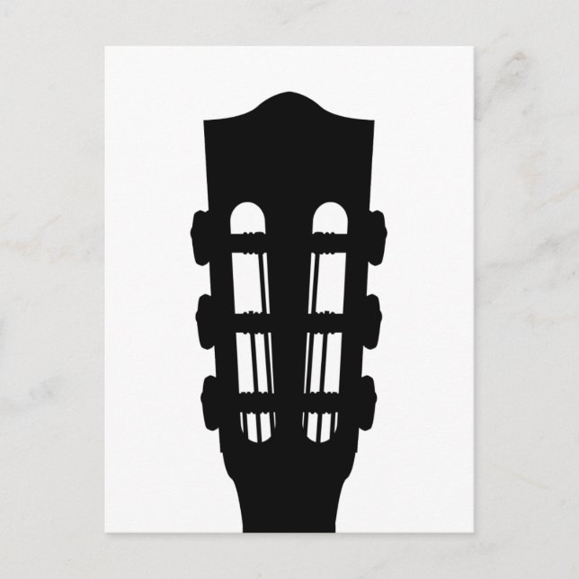 Acoustic Guitar Head Postcard (Front)