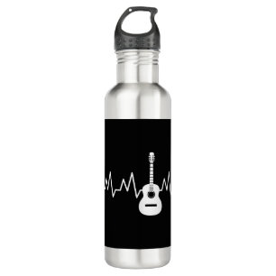 Acoustic Guitar Heart Beat 710 Ml Water Bottle
