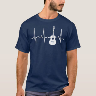 Acoustic Guitar Heartbeat Guitar Musician T-Shirt