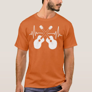 Acoustic Guitar Heartbeat Guitar Musician T-Shirt