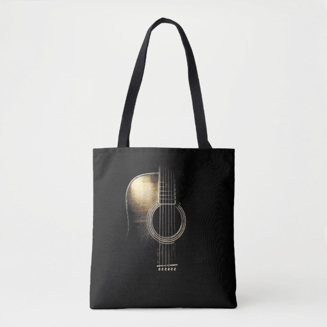 Acoustic Guitar "Highlight" Tote Bag (Front)