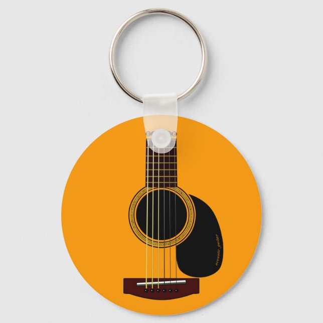 acoustic guitar key ring (Front)