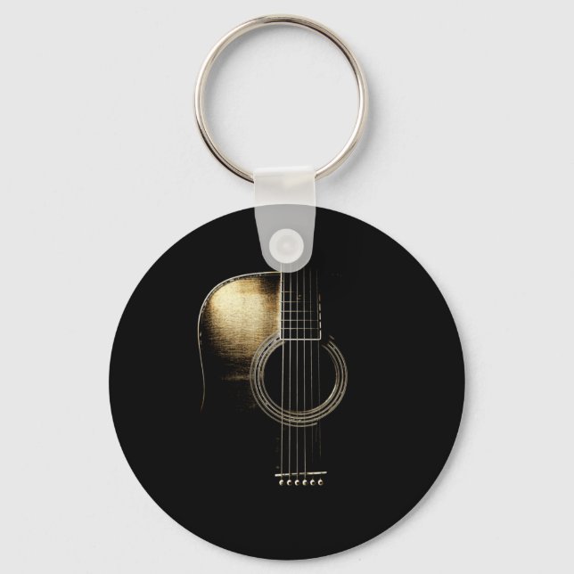Acoustic Guitar Lite Key Ring (Front)