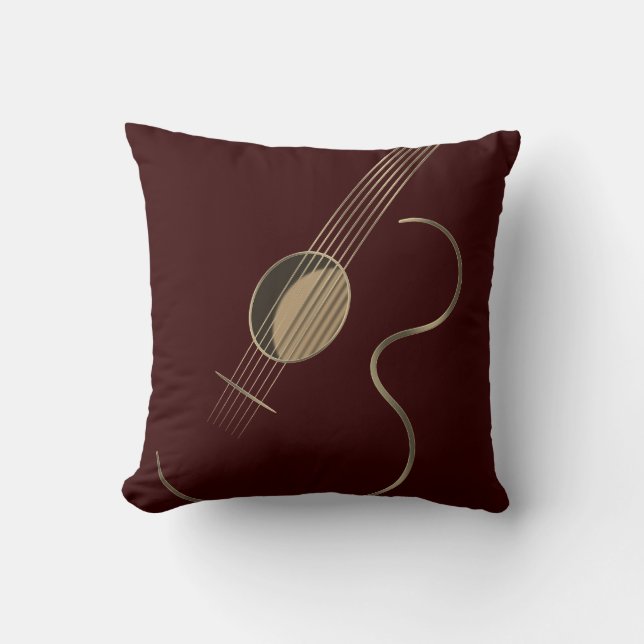 Acoustic Guitar Logo Cushion (Front)