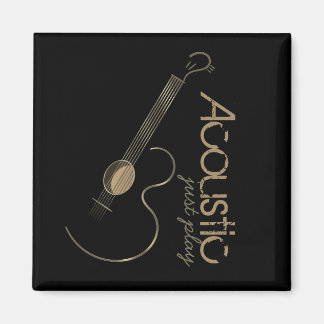 Acoustic Guitar Logo Magnets