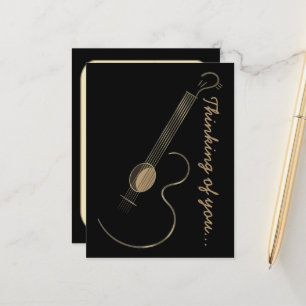 Acoustic Guitar Logo Postcard