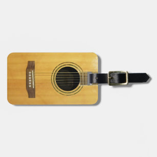 Acoustic Guitar Luggage Tag