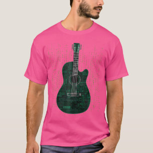 Acoustic Guitar Matrix Style Player Guitarist Band T-Shirt