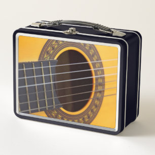 Acoustic Guitar Metal Lunch Box