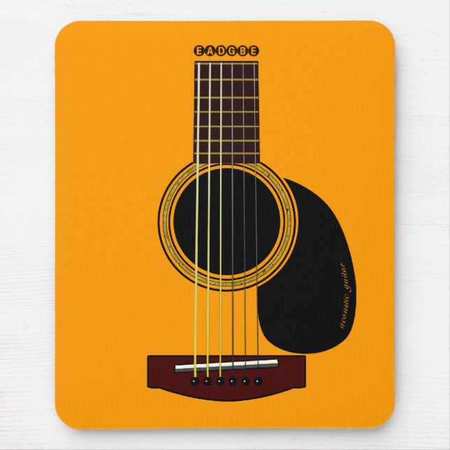 acoustic guitar mousepad (Front)