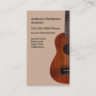 Acoustic Guitar Music Business Card