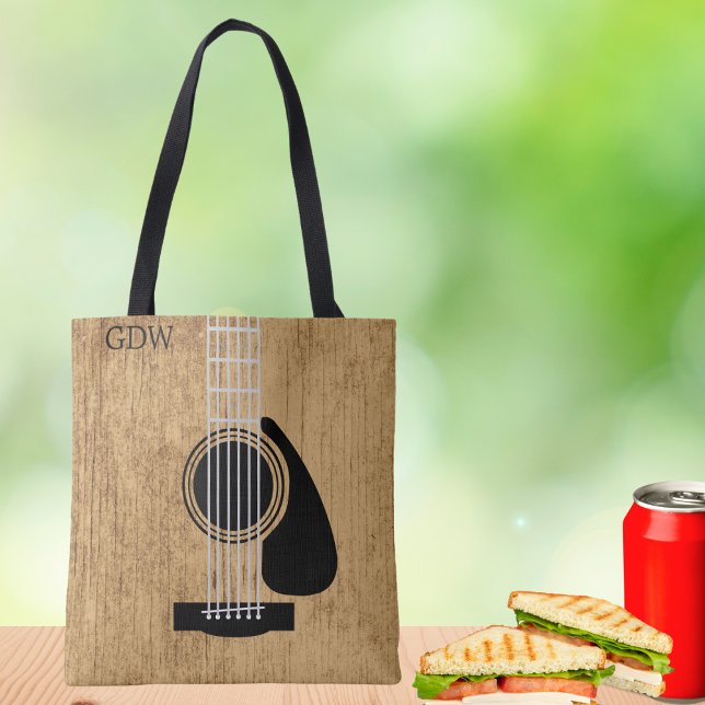 Acoustic Guitar Music Lover's  Tote Bag (Creator Uploaded)