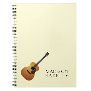 Acoustic Guitar Musician Music Teacher Notebook