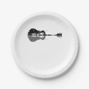Acoustic Guitar Nature Est Music Bass Guitarist Paper Plate