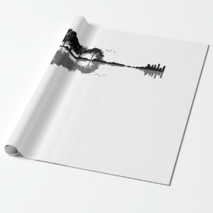 Acoustic Guitar Nature Est Music Bass Guitarist Wrapping Paper