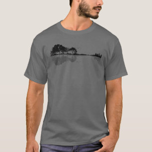 Acoustic Guitar Nature Forest Music Bass Guitarist T-Shirt