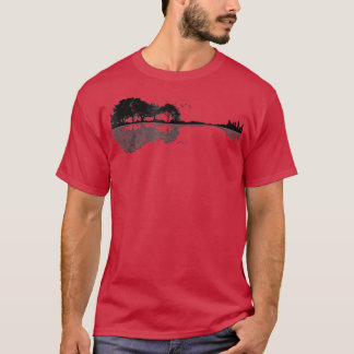 Acoustic Guitar Nature Forest Music Bass Guitarist T-Shirt