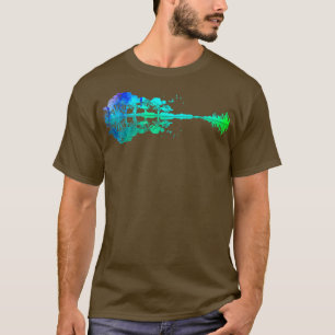 Acoustic Guitar Nature Forest Music Bass Guitarist T-Shirt