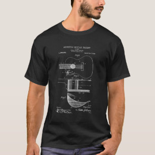 Acoustic Guitar Patent Print 1916 - Vintage Patent T-Shirt