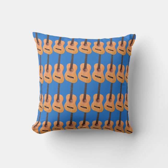 Acoustic Guitar Pattern Cushion (Front)
