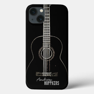Acoustic Guitar Personalised iPhone 13 Case