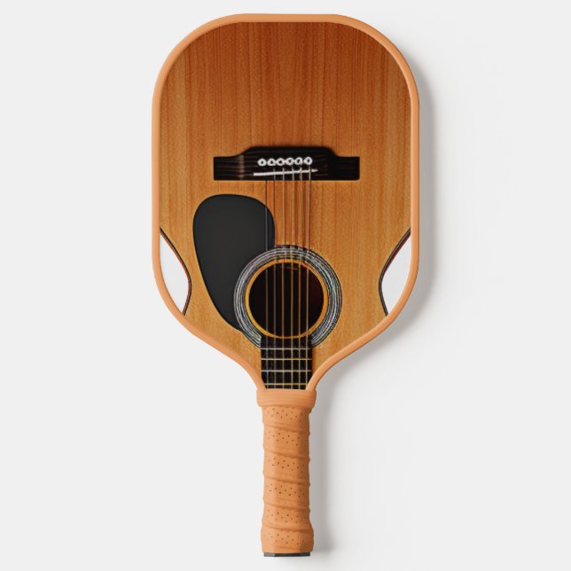Acoustic Guitar  Pickleball Paddle (Front)