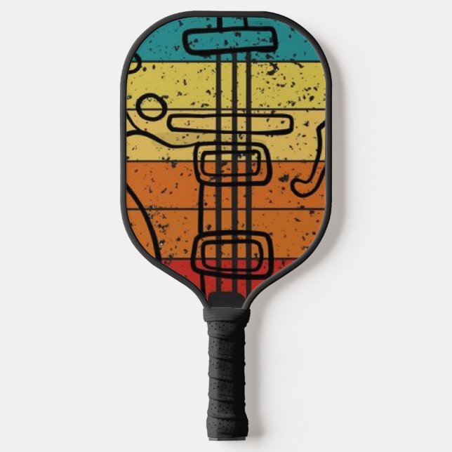 Acoustic Guitar  Pickleball Paddle (Front)