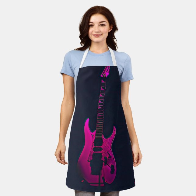 Acoustic guitar player gift apron (Worn)