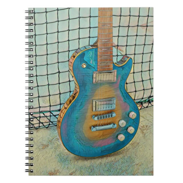 Acoustic guitar player gift notebook (Front)