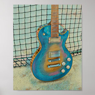 Acoustic guitar player gift poster