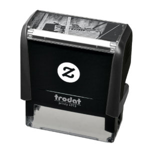 Acoustic guitar player gift self-inking stamp