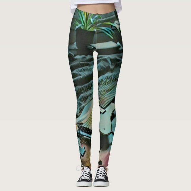 Acoustic guitar player leggings (Front)