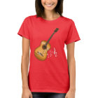 Acoustic Guitar Player Musical Notes Art Musician