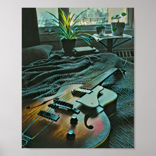 Acoustic guitar player poster (Front)
