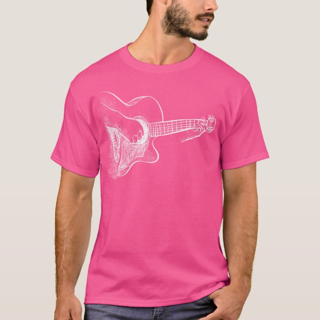 Acoustic Guitar Player T-Shirt (Front)