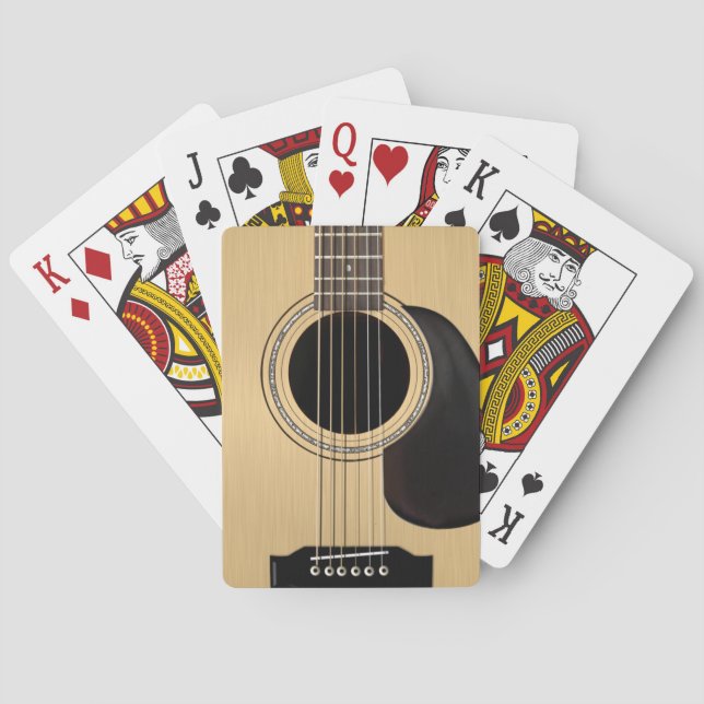 Acoustic Guitar Playing Cards (Back)