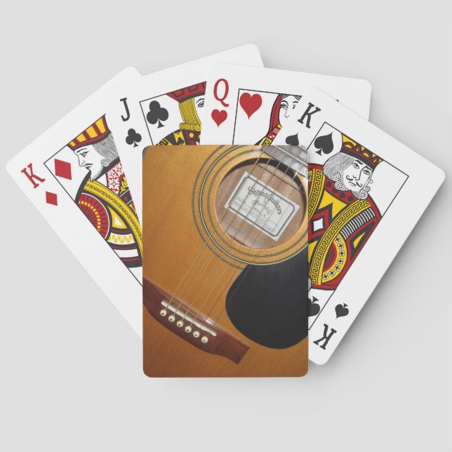 Acoustic Guitar Playing Cards (Back)
