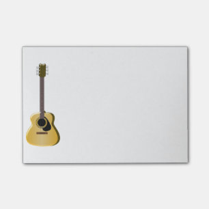 Acoustic Guitar Post-it Notes