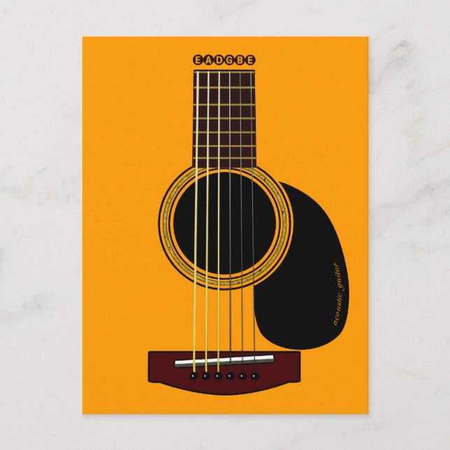 acoustic guitar postcard (Front)