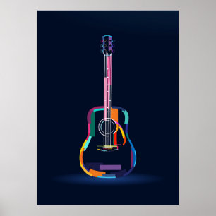  Acoustic guitar Poster
