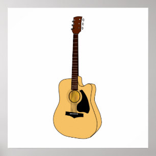 Acoustic Guitar Poster