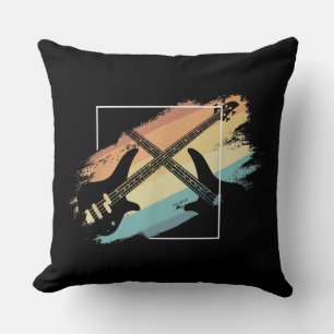 Acoustic Guitar Retro Music Player Musician Bass Cushion