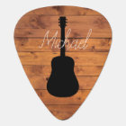 Acoustic Guitar Rustic Wood Calligraphy Name