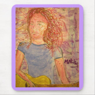 acoustic guitar sand sketch mouse mat